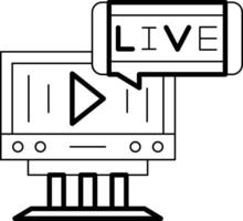 Live Icon Design Symbol vector