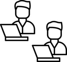 Co Working Icon Design Symbol vector