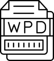 WPD Icon Design Symbol vector