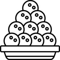 Ladoo Icon Design Symbol vector