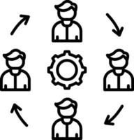 Change Management Icon Design Symbol vector
