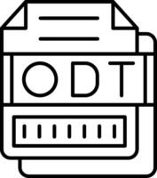 ODT Icon Design Symbol vector