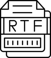 RTF Icon Design Symbol vector