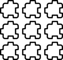 Puzzle Icon Design Symbol vector
