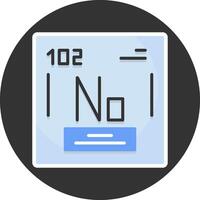 Nobelium Flat Grey Circle Style Icon vector