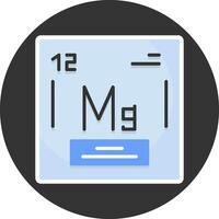 Magnesium Flat Grey Circle Style Icon vector