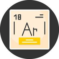 Argon Flat Grey Circle Style Icon vector
