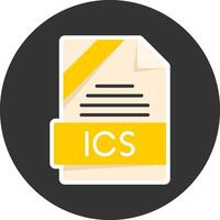 ICS Flat Grey Circle Style Icon vector