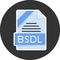 BSDL Flat Grey Circle Style Icon vector