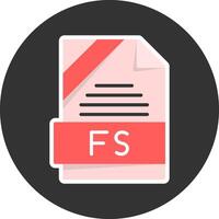 FS Flat Grey Circle Style Icon vector