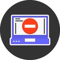 Remove Flat Grey Circle Style Icon vector