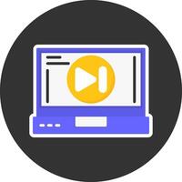 Skip forward Flat Grey Circle Style Icon vector