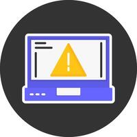 Error Flat Grey Circle Style Icon vector