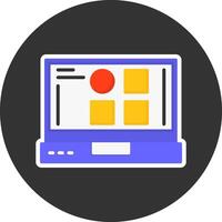 Categories Flat Grey Circle Style Icon vector