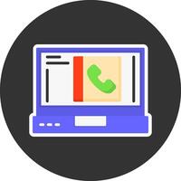Contacts Flat Grey Circle Style Icon vector