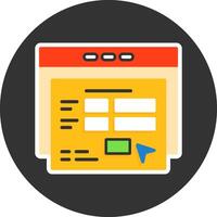 Application Form Flat Grey Circle Style Icon vector