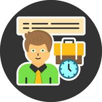 Flexibility Flat Grey Circle Style Icon vector