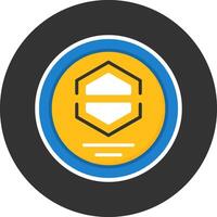 Company Logo Flat Grey Circle Style Icon vector