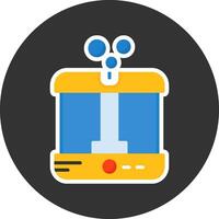 Humidifier Flat Grey Circle Style Icon vector