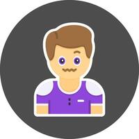 Puzzlement Flat Grey Circle Style Icon Icon Style vector