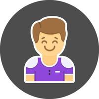 Affection Flat Grey Circle Style Icon Icon Style vector