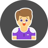 Surprise Flat Grey Circle Style Icon Icon Style vector