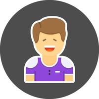 Gratitude Flat Grey Circle Style Icon Icon Style vector