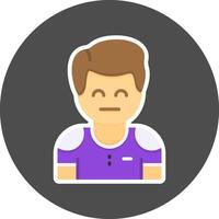 Pessimism Flat Grey Circle Style Icon Icon Style vector