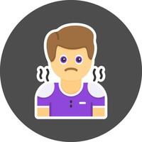 Pity Flat Grey Circle Style Icon Icon Style vector