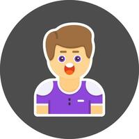 Hesitation Flat Grey Circle Style Icon Icon Style vector