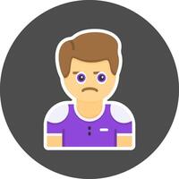 Cynicism Flat Grey Circle Style Icon Icon Style vector