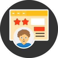 User experience Flat Grey Circle Icon Style vector