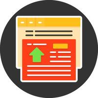 Redirect Flat Grey Circle Icon Style vector
