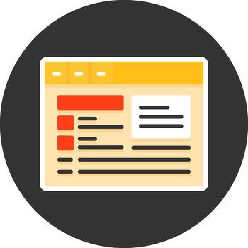 Schema markup Flat Grey Circle Icon Style vector