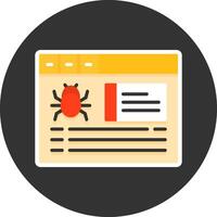 Crawling Flat Grey Circle Icon Style vector