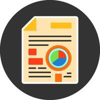 SEO audit Flat Grey Circle Icon Style vector
