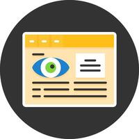 Session duration Flat Grey Circle Icon Style vector