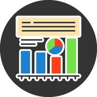 Conversion funnel Flat Grey Circle Icon Style vector