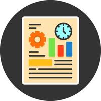Event tracking Flat Grey Circle Icon Style vector