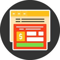 Conversion tracking Flat Grey Circle Icon Style vector
