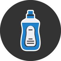 Dish soap Flat Grey Circle Style Icon vector
