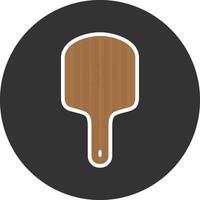 Pizza peel Flat Grey Circle Style Icon vector