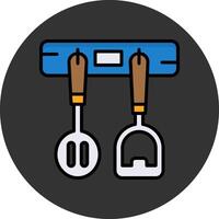 Rack Flat Grey Circle Style Icon vector