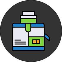 Juicer Flat Grey Circle Style Icon vector