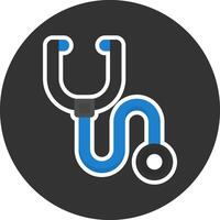 Stethoscope tool Flat Grey Circle Style Icon vector