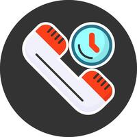 Support Flat Grey Circle Style Icon vector