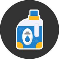 Detergent Flat Grey Circle Style Icon vector