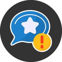 Favourite Flat Grey Circle Style Icon vector