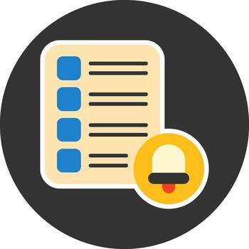 Task List Flat Grey Circle Style Icon vector