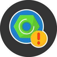 Toolbox Flat Grey Circle Style Icon vector